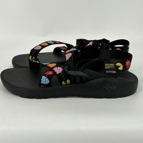 Chaco Classic Z1 Pac-Man Sandals Scaredy‎ Ghost Black Men\'s Size 12 main image 7